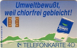 GERMANY -  Tempo 1 , Umweltbewußt, Weil Chlorfrei Gebleicht, K 0223-01/91 , 6.000 Tirage ,used - K-Series: Kundenserie