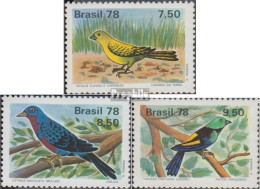 Brasilien 1651-1653 (kompl.Ausg.) Postfrisch 1978 Vögel - Neufs