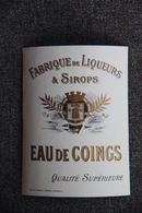 EAU De COINGS, Fabrique De Liqueur Et Sirops - Other & Unclassified
