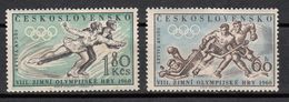 CHECOSLOVAQUIA 1960 - CESKOSLOVENSKO - OLYMPICS SQUAW VALLEY - YVERT Nº 1066-1067 - Hiver 1960: Squaw Valley