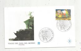 Premier Jour , FDC, Poste Vaticane , Die Emissionis ,viaggi Del Papa Nel Mondo , POLONIA, 27-10-1988 - FDC