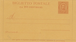 Biglietto Postale 20 Centesimi - B2 - Ganzsachen