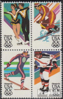 USA 1671-1674 Viererblock (kompl.Ausg.) Postfrisch 1984 Olympische Winterspiele - Neufs
