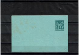 CTN27 - ENVELOPPE SAGE 5c VERT FONCE 116x76 NEUVE - Standard Covers & Stamped On Demand (before 1995)