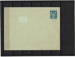 CTN27 - ENVELOPPE SAGE 15c  147x112 DATE 027 NEUVE CHARNIERE AU VERSO - Standard Covers & Stamped On Demand (before 1995)
