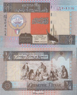 Kuwait Pick-Nr: 23d Bankfrisch 1994 1/4 Dinar - Kuwait