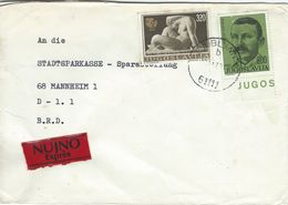 Yugoslvia - Expres Cover Sent To Germany   H-1304 - Briefe U. Dokumente