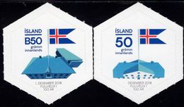 Iceland - 2018 - Centenary Of Icelandic Independence And Sovereignty - Mint Self-adhesive Stamp Set - Unused Stamps