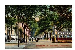 Delcampe - ESPAGNE . BARCELONA . CALLE CORTES . LA GRAN-VIA - Réf. N°7746 - - Barcelona