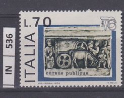 ITALIA REPUBBLICA, 1976	Esposizione Filatelia L. 70 Nuovo - 1971-80:  Nuovi