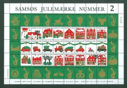 Denmark. Christmas Sheet Local Samso # 2 Lions Club 1980. Motor Bike.Truck CV=$ - Full Sheets & Multiples
