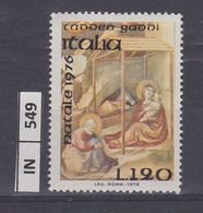 ITALIA REPUBBLICA, 1976	Natale L. 120 Nuovo - 1971-80:  Nuovi