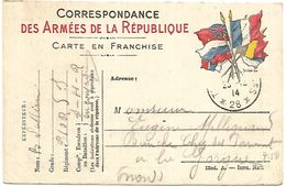 CM 44  Correspondance Militaire Du 20-12-14 Cachet Trésor Et Postes Simple Cercle N°(SP)28 Gare Régulatrice De Noisy - 1. Weltkrieg 1914-1918