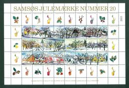 Denmark. Christmas Sheet Local Samso # 20. 1998. Minister's House. Tree,Seeds. - Hojas Completas