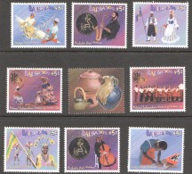 2003  Festivals  Set Of 8 + Label From Souvenir Sheet   MM - MH - Barbados (1966-...)