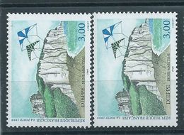[20] Variétés : N° 3239 Dieppe Herbe Vert Pâle + Normal  ** - Unused Stamps