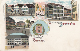 SOUVENIR DE CERNAY              LITHO  4  VUES - Cernay