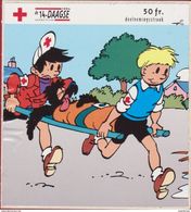 Sticker Autocollant Aufkleber Rode Kruis / Croix Rouge : Jommeke 1994 Strip Cartoon Stripfiguur Pekkie Filiberke - Stickers