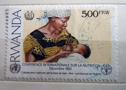 RWANDA - N°Y&T - 1316D - 500f Multicolore - Conference De La Nutrition - USED - Oblitérés