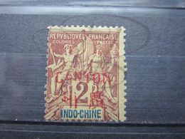 VEND BEAU TIMBRE DE CANTON N° 2 , SURCHARGE BASSE , (X) !!! - Unused Stamps