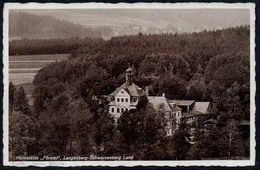 B1876 - Langenberg Schwarzenberg Land - Heimstätte Förstel - Landpoststempel Landpost - Mennicke - Schwarzenberg (Erzgeb.)