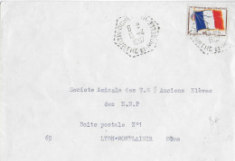 1967 - ENVELOPPE De La BASE AERIENNE De OCHEY Avec AGENCE POSTALE "OCHEY AIR" - MEURTHE ET MOSELLE - Militaire Stempels Vanaf 1900 (buiten De Oorlog)