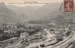 11/ Vallée De L'Aude Axat- Veue Sur La Gare Et Entrée De ST Georges - Axat