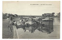 CPA - JUVIZY VIRY, LES BORDS DE SEINE - Essonne 91 - Animée, écrite 1917 - Photo Leprunier - Juvisy-sur-Orge