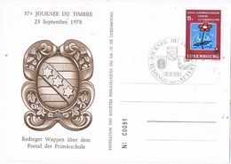 27747. Tarjeta REDANGE Sur ATTERT (Luxembourg) 1978. Dia Sello, Journée Du Timbre - Storia Postale