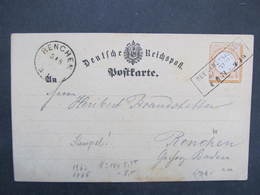 POSTKARTE 1/2Gr EF Meerane - Renchen 1874  /// D*30759 - Brieven En Documenten