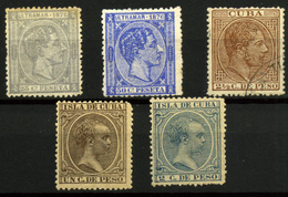 2203- Cuba Nº 112/13, 36/7 Y 70 - Kuba (1874-1898)