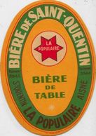 étiquette Ancienne Bière Beer Saint Quentin Aisne  11,5 X 8 - Werbung