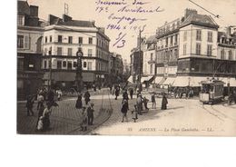 Cpa Amiens La Place Gambetta Année 1915 - Amiens