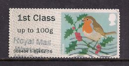 GB 2012 QE2 1st Up To 100 Gms Post & Go Christmas Robin ( T735 ) - Post & Go (distributeurs)