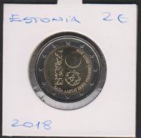 ESTONIA - 2 € Euro Commemorative Coin 2018 - Republic Of Estonia 100 UNC - Estonie