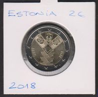 Estonia 2 Euro 2018 UNC  100 Years Of Independent Of Baltic States - Estonia