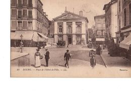 Cpa Bourg Place De L Hotel De Ville - Other & Unclassified