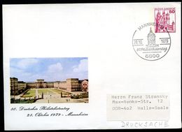 Bund PU112 D2/024 Privat-Umschlag SCHLOSS MANNHEIM Sost.1979  NGK 4,00 € - Enveloppes Privées - Oblitérées