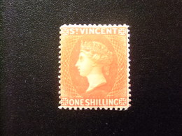 ST. VINCENT SAINT - VINCENT 1891 REINE VICTORIA Yvert 37 * MH - SG Nº 58 * MH - St.Vincent (...-1979)