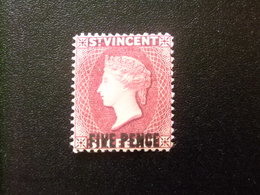 ST. VINCENT SAINT - VINCENT 1893 REINE VICTORIA Yvert 42 * MH - SG Nº 60 * MH - St.Vincent (...-1979)