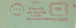Francotyp "E" Nimm Dir Ein Sparbuch Bei Der Bezirkssparkasse St. Ingbert Saar - Cartas & Documentos