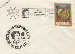 INTERNATIONAL WOMEN'S DAY, MARCH 8, SPECIAL COVER, 1982, ROMANIA - Covers & Documents