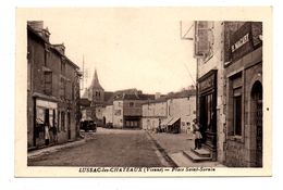 D 86 LUSSAC LES CHATEAUX . Place Saint Sornin - Lussac Les Chateaux