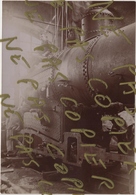 Photo Originale XIX ème Train Montage Locomotives Américaines Baldwin Ateliers De Saintes En 1900 - Eisenbahnen