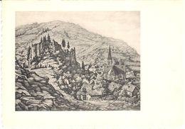 La-Roche-en-Ardenne - CPA - Vue Générale - Gravure De Geo Fosty - La-Roche-en-Ardenne