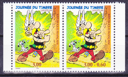 Paire Neuve**  Journée Du Timbre Astérix Les Éditions Albert René/Goscinny-Uderzo - N° P3226A (Yvert) - France 1999 - Unused Stamps