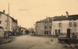 CPA - NOMEXY (88) - Aspect De La Rue De La Gare Et Du Café-Brasserie De Charmes Dans Les Années 30 - Breverey - Nomexy