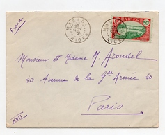 !!! PRIX FIXE : NIGER, LETTRE DE MARADI DE 1931 POUR PARIS - Briefe U. Dokumente