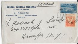 1944 - ENVELOPPE Par AVION Avec CENSURE De HABANA => NEW YORK (USA) - Storia Postale