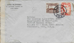 PEROU - 1942 - ENVELOPPE AIRMAIL Avec CENSURE US De LIMA => USA - Peru